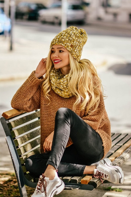 Dámská čepice Woolk Baflo Modrá