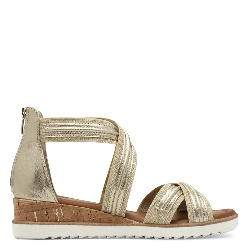 Sandály Tamaris 1-28701-44 Zlatá