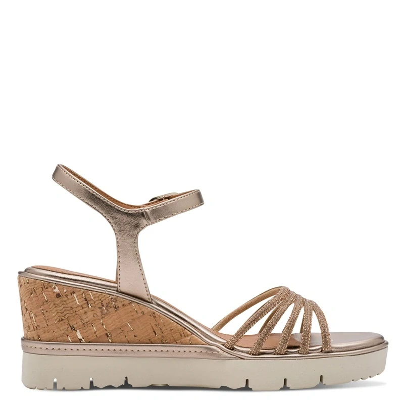 Sandály Tamaris 1-28725-46 Zlatá