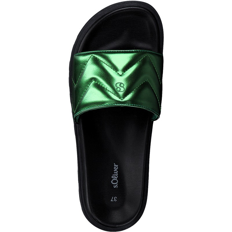 Pantofle s.Oliver 5-27403-20 Zelená