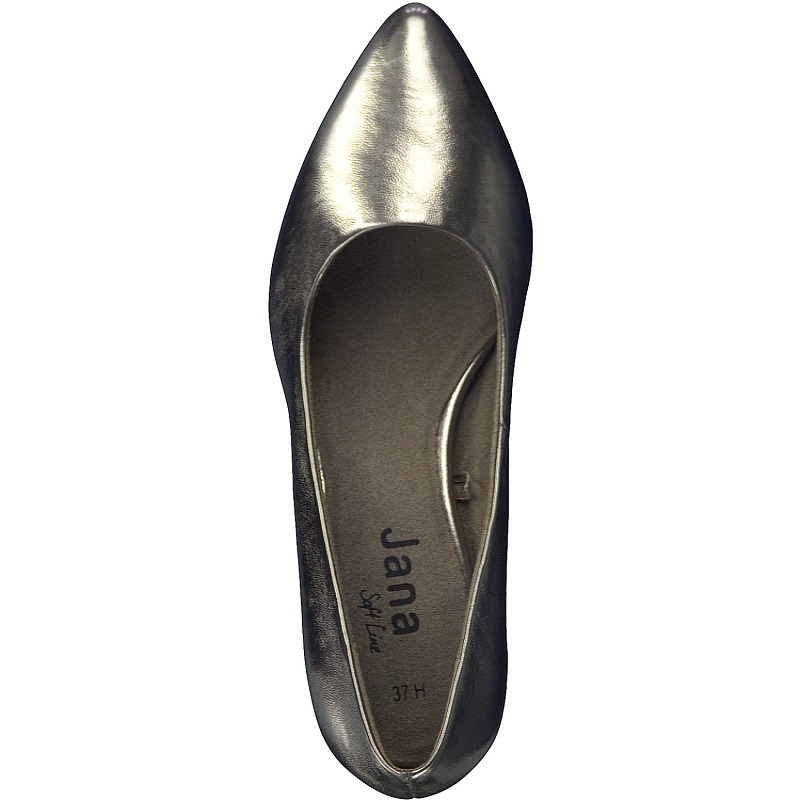 Lodičky Jana 8-22460-41 Tmavě stříbrná