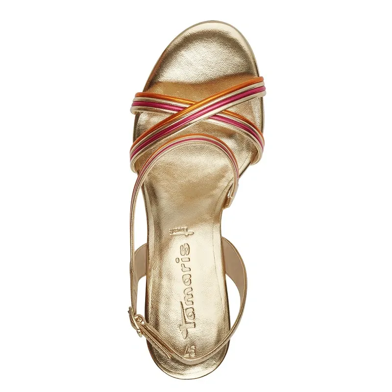 Sandály Tamaris 1-28016-42 Zlatá