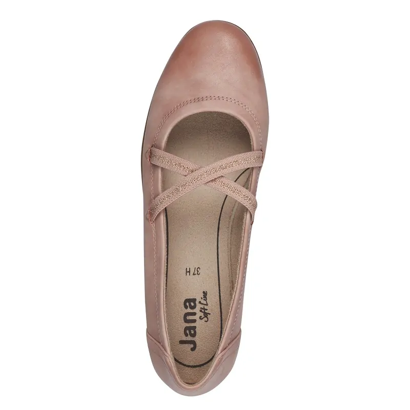Baleríny Jana 8-22161-42 Růžová