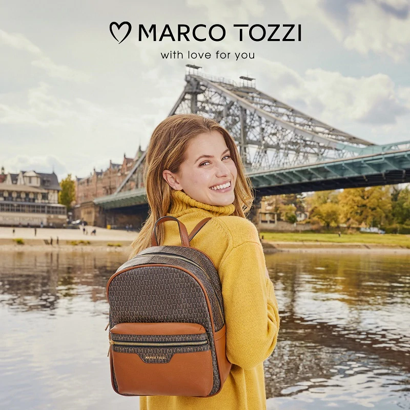 Batůžek Marco Tozzi 2-61135-43 Hnědá Černá