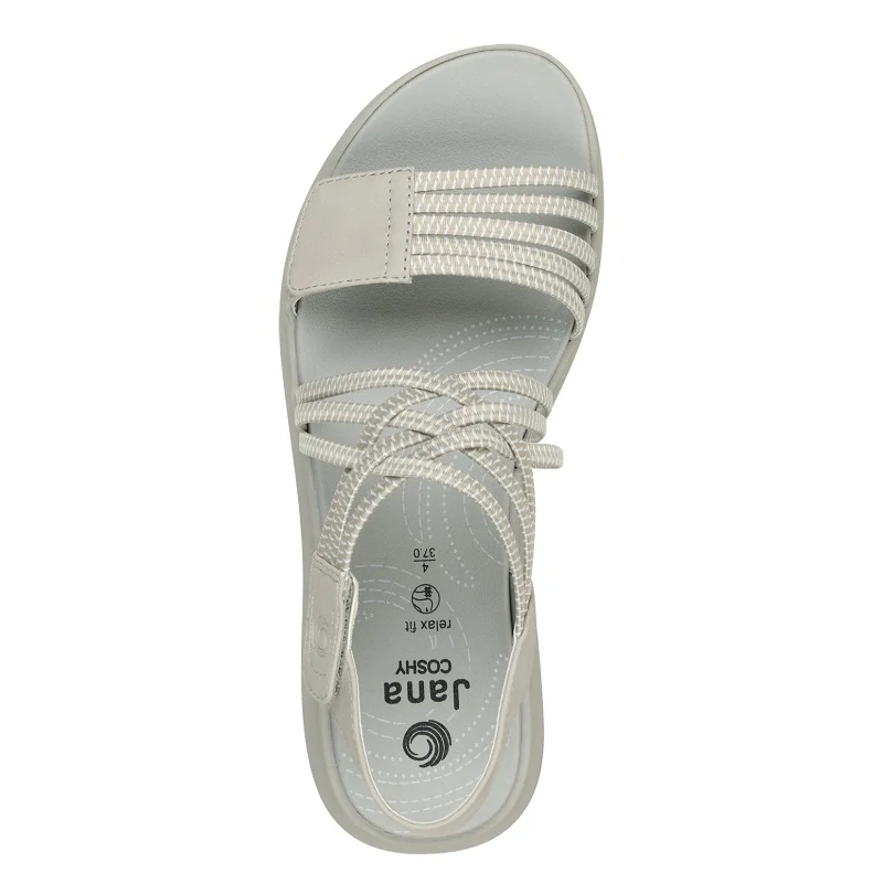 Sandály Jana 8-28766-42 Šedá