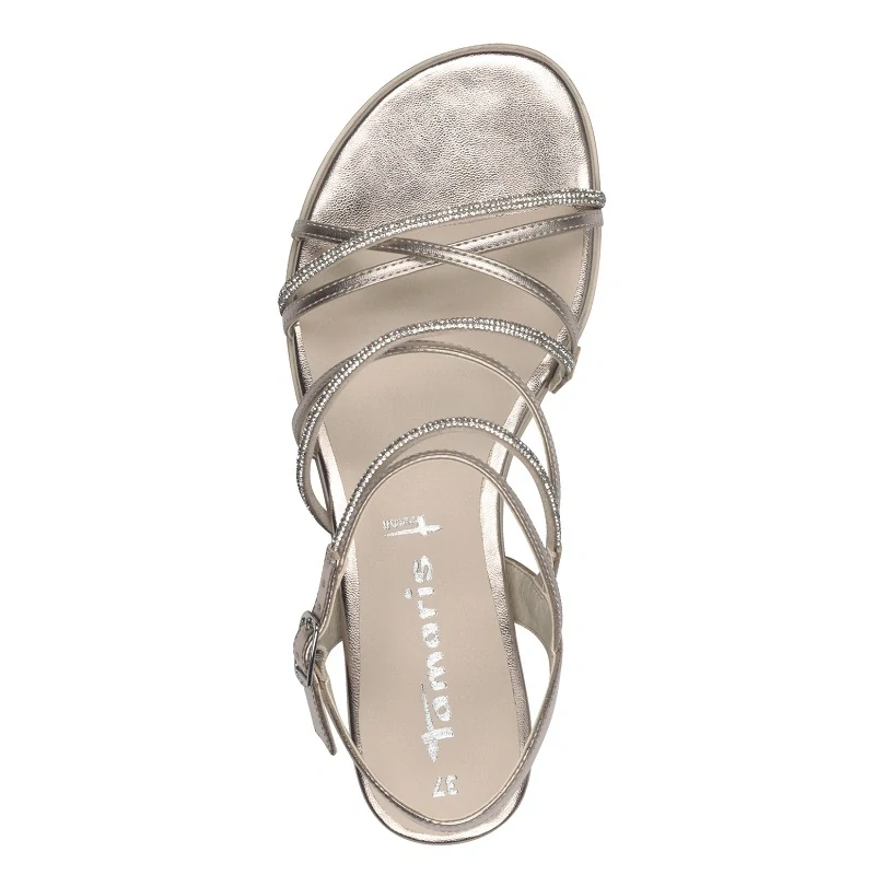 Sandály Tamaris 1-28103-42 Zlatá