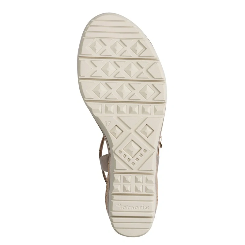 Sandály Tamaris 1-28725-46 Zlatá