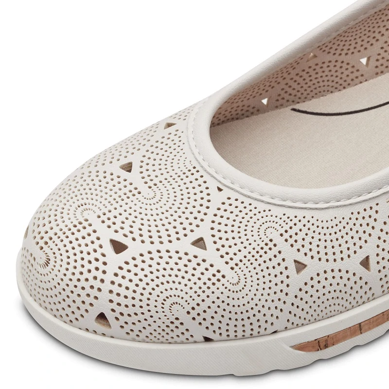 Baleríny Jana 8-22178-44 Bílá