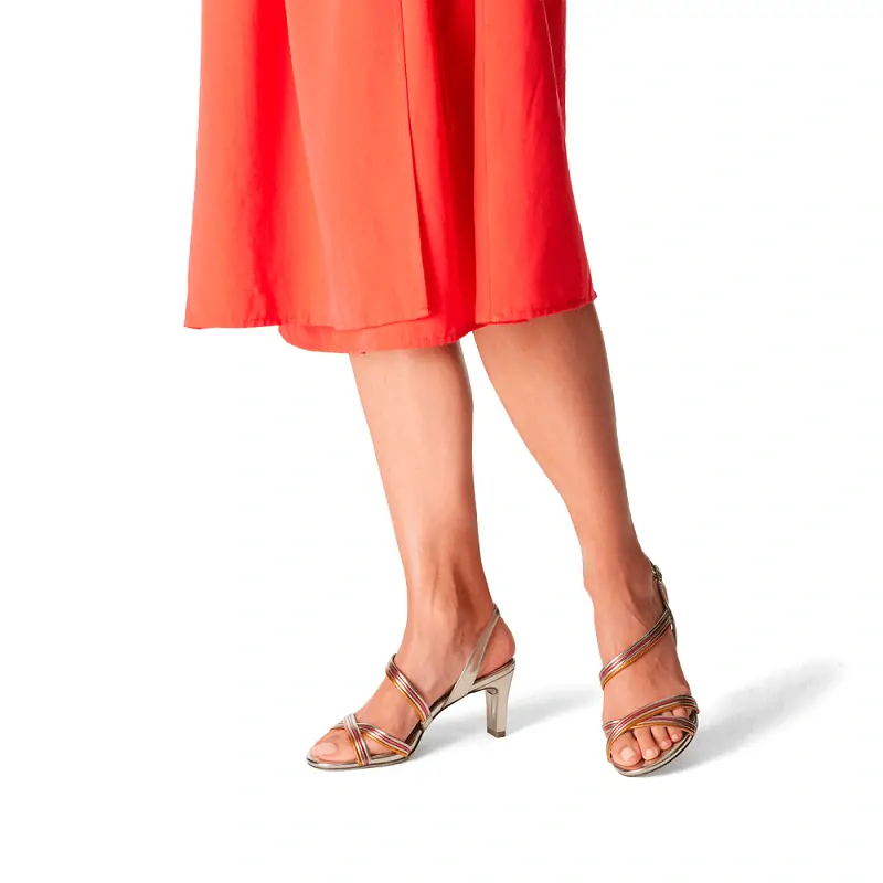 Sandály Tamaris 1-28016-42 Zlatá