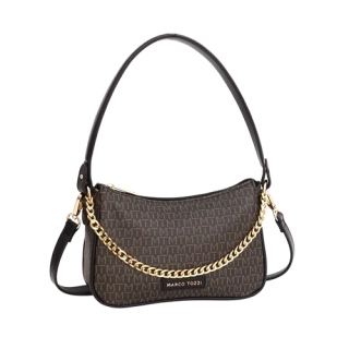 Kabelka Marco Tozzi 2-61133-43 Černá Hnědá
