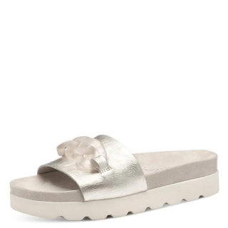 Pantofle Tamaris 1-27411-44 Stříbrná