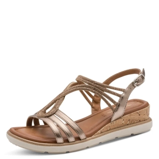 Sandály Tamaris 1-28714-46 Zlatá