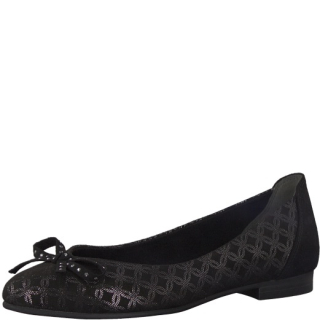 Dámské baleríny Marco Tozzi 2-22103-20 Černá